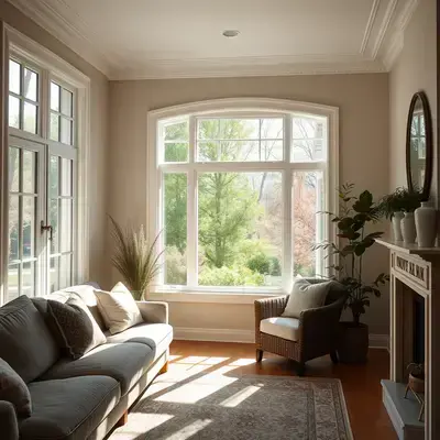 Beautiful residential home with clean windows